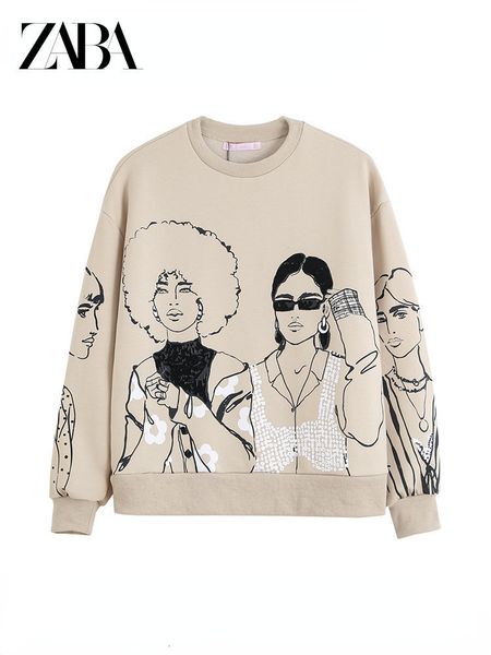women's jackets zaba women fashion beauty girls print casual sweatshirts female basic o neck knitted hoodies chic pullovers 230131, Black;brown
women's jackets zaba women fashion beauty girls print casual sweatshirts female basic o neck knitted hoodies chic pullovers 230131, Black;brown