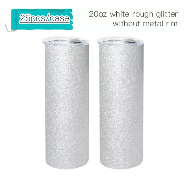 us warehouse 20oz sublimation white rough glitter tumbler straight blank cups without metal rim protable water bottle with lid & straw b5
us warehouse 20oz sublimation white rough glitter tumbler straight blank cups without metal rim protable water bottle with lid & straw b5