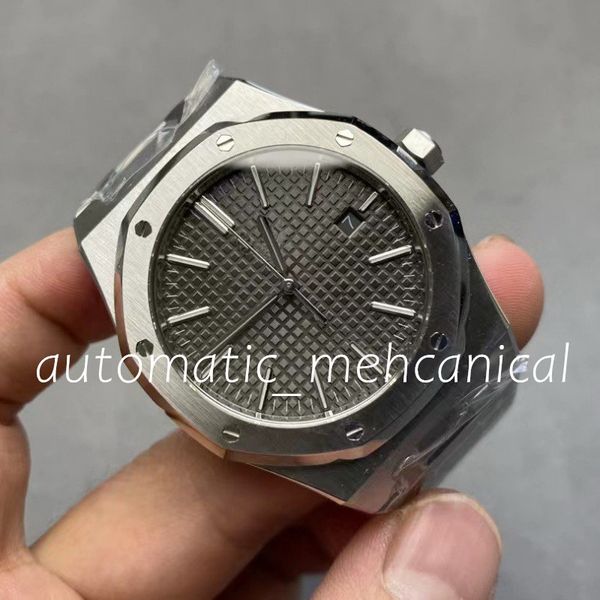 classic mens 41mm watch automatic mechanical movement calendar watches stainless steel ref.15510 sapphire glass business wristwatches, Slivery;brown
classic mens 41mm watch automatic mechanical movement calendar watches stainless steel ref.15510 sapphire glass business wristwatches, Slivery;brown