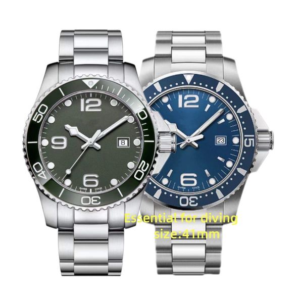 men's watch 41mm waterproof automatic mechanical movement 316l stainless steel strap ceramic bezel with sapphire glass marker green dia, Slivery;brown
men's watch 41mm waterproof automatic mechanical movement 316l stainless steel strap ceramic bezel with sapphire glass marker green dia, Slivery;brown