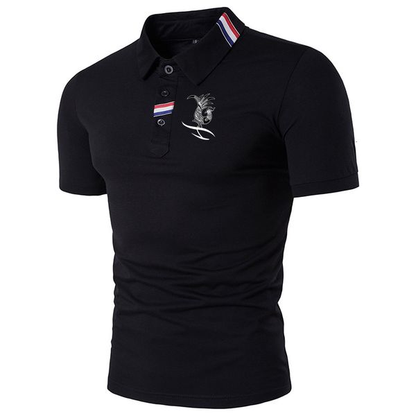 men's polos short sleeve lapel t-shirt men's summer slim polo shirt 230130, White;black
men's polos short sleeve lapel t-shirt men's summer slim polo shirt 230130, White;black