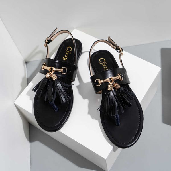 2022 summer women's sandals bohemia tassel clip toe new ladies fashion gold metal woman beach shoes pu female flip flops 0130, Black
2022 summer women's sandals bohemia tassel clip toe new ladies fashion gold metal woman beach shoes pu female flip flops 0130, Black