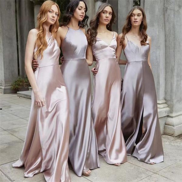 satin bridesmaid dress formal dresses series small thin creative simple and generous m1110, White;pink
satin bridesmaid dress formal dresses series small thin creative simple and generous m1110, White;pink