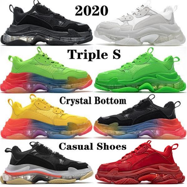 2020 fashion luxury crystal bottom paris 17fw triple s mens sneakers vintage dad platform women casual shoes tripler desinger spor283e, Black
2020 fashion luxury crystal bottom paris 17fw triple s mens sneakers vintage dad platform women casual shoes tripler desinger spor283e, Black