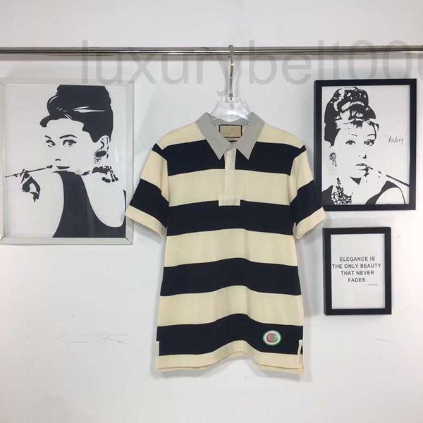men's polos designer new black and white striped polo shirt in spring summer short sleeve t for men women fbwq, White;black
men's polos designer new black and white striped polo shirt in spring summer short sleeve t for men women fbwq, White;black
