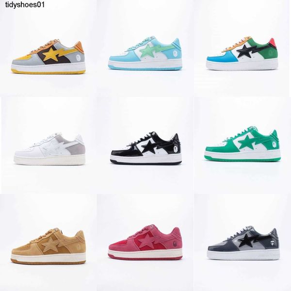 bapess sta men's and women's shoes casual sta north carolina blue air small white shoes board vibe street fashion brand, Black
bapess sta men's and women's shoes casual sta north carolina blue air small white shoes board vibe street fashion brand, Black