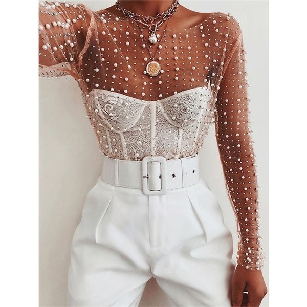 women's tshirt gtpdpllt see through t shirt mesh patchwork diamonds pearl slim tshirts elegant crop female spring 230130, White
women's tshirt gtpdpllt see through t shirt mesh patchwork diamonds pearl slim tshirts elegant crop female spring 230130, White