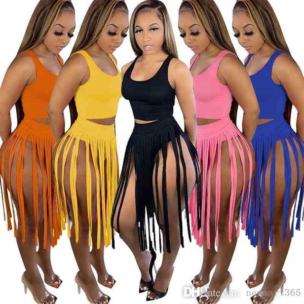 summer women two pieces set 2023 t shirt fashion tracksuits solid color tassel tshirt short skirt suit designers clothing, Gray
summer women two pieces set 2023 t shirt fashion tracksuits solid color tassel tshirt short skirt suit designers clothing, Gray