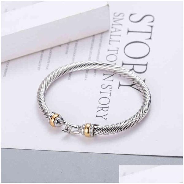 bangle bracelet dy hook charm women fashion jewelry accessories atmosphere platinum plated men twisted wire selling drop delivery bra dhi1n, Black
bangle bracelet dy hook charm women fashion jewelry accessories atmosphere platinum plated men twisted wire selling drop delivery bra dhi1n, Black