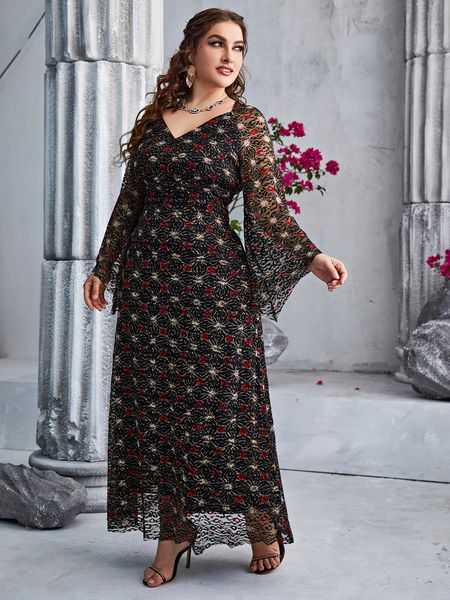 plus size dresses toleen elegant women size large maxi spring boho lace oversize long evening party festival turkey clothing 230130, Black
plus size dresses toleen elegant women size large maxi spring boho lace oversize long evening party festival turkey clothing 230130, Black