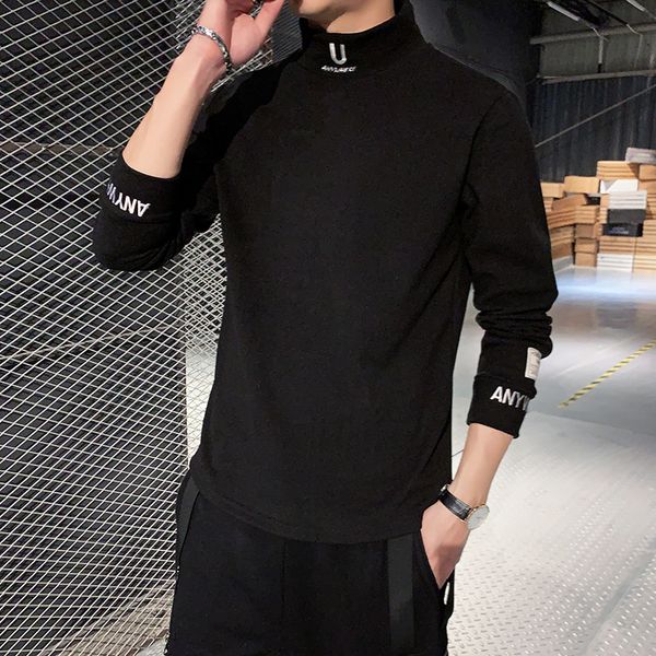 men's t-shirts cashmere t-shirts men long sleeve embroidery letter t shirt homme turtleneck streetwear casual t-shirts male fashion tee, White;black
men's t-shirts cashmere t-shirts men long sleeve embroidery letter t shirt homme turtleneck streetwear casual t-shirts male fashion tee, White;black