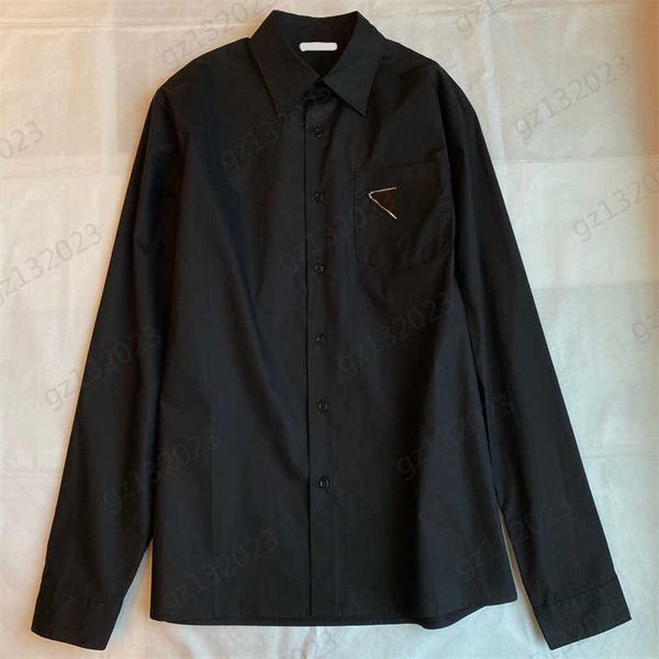 pure cotton blouses shirts chest triangle logo decorative lapel casual shirt solid color loose long sleeves fashion blouse simple designer, White
pure cotton blouses shirts chest triangle logo decorative lapel casual shirt solid color loose long sleeves fashion blouse simple designer, White
