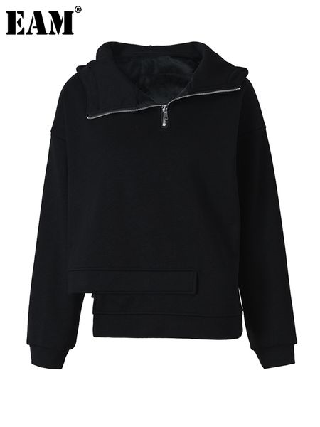 women's jackets eam loose fit zipper asymmetrical big size sweatshirt hooded long sleeve women fashion spring autumn 2023 a527 230131, Black;brown
women's jackets eam loose fit zipper asymmetrical big size sweatshirt hooded long sleeve women fashion spring autumn 2023 a527 230131, Black;brown
