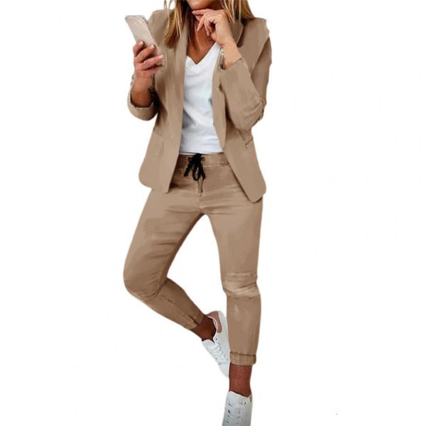 women's tracksuits 1 set blazer pants women two-piece suit solid color autumn winter open stitch slim trousers running jogger 230131, Gray
women's tracksuits 1 set blazer pants women two-piece suit solid color autumn winter open stitch slim trousers running jogger 230131, Gray