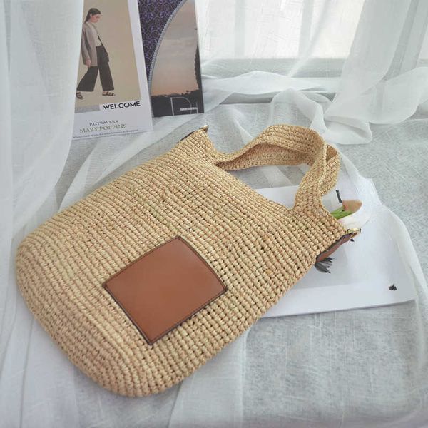 beach handbags straw woven bag raffite hand-woven messenger bag leather brown retro simple versatile tote bag 230116
beach handbags straw woven bag raffite hand-woven messenger bag leather brown retro simple versatile tote bag 230116