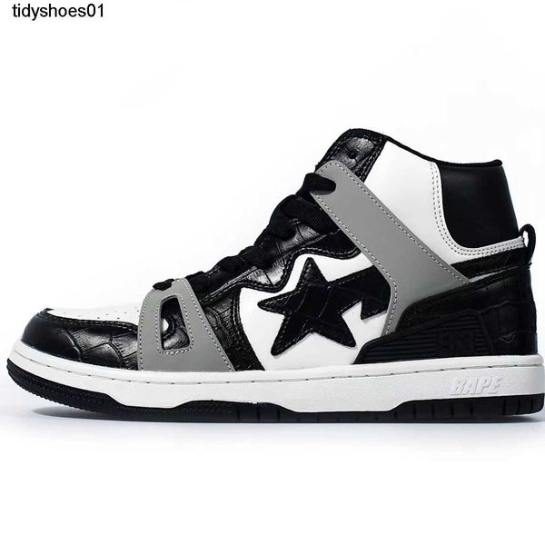 men's and women's shoes autumn and winter letter embroidery bapes star contrast suede magic button high casual shoes, Black
men's and women's shoes autumn and winter letter embroidery bapes star contrast suede magic button high casual shoes, Black