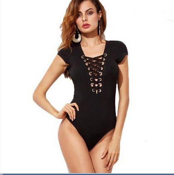 women's jumpsuits rompers ladies thread cotton sleeves stretch v neck bodysuit leotard t shirt 230131, Black;white
women's jumpsuits rompers ladies thread cotton sleeves stretch v neck bodysuit leotard t shirt 230131, Black;white