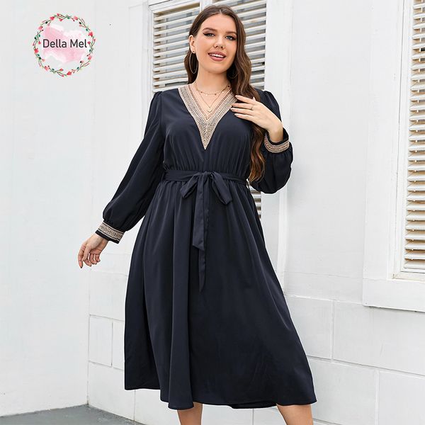 plus size dresses della mel size women clothing long sleeve dress urban office v neck elegant female evening aline casual party 230130, Black
plus size dresses della mel size women clothing long sleeve dress urban office v neck elegant female evening aline casual party 230130, Black