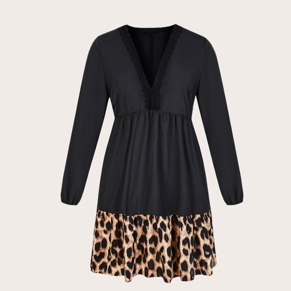 plus size dresses women size 4xl leopard print tunic midi shirt dress autumn lace long sleeve black fashion elegant clothing vestido 230130
plus size dresses women size 4xl leopard print tunic midi shirt dress autumn lace long sleeve black fashion elegant clothing vestido 230130