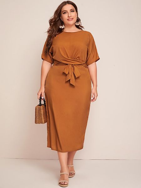 plus size dresses size women summer short sleeve bow tie waist slim bodycon pencil maxi long ladies office 230130, Black
plus size dresses size women summer short sleeve bow tie waist slim bodycon pencil maxi long ladies office 230130, Black