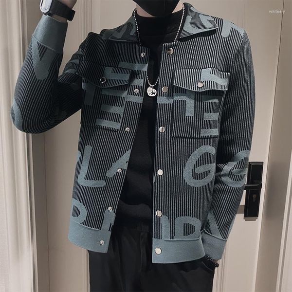 jackets 2023 spring letter jacquard knitted slim business casual coats high-quality lapel social streetwear cardigan, Black;brown
jackets 2023 spring letter jacquard knitted slim business casual coats high-quality lapel social streetwear cardigan, Black;brown