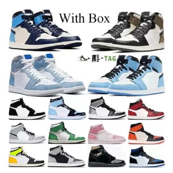 with box mens basketball shoes jumpman 1 high og 1s university blue electro orange dark mocha bred shadow unc twist men women sneakers
with box mens basketball shoes jumpman 1 high og 1s university blue electro orange dark mocha bred shadow unc twist men women sneakers