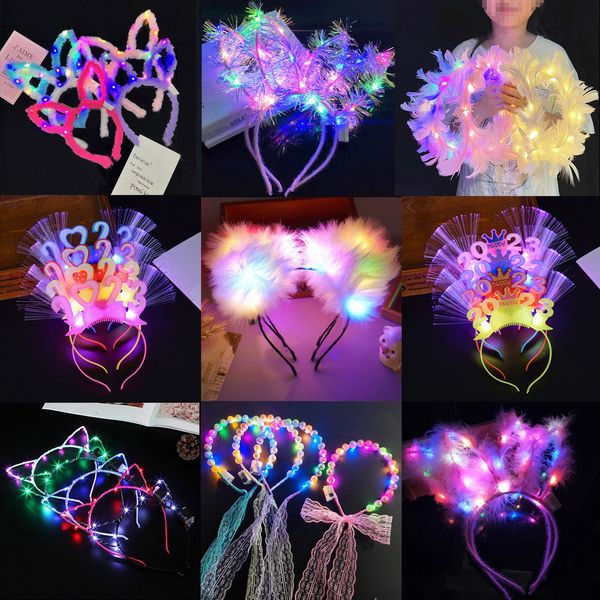rabbit ears glow hair hoop led glowing headband bunny ear hair band dancing party prop christmas accessories
rabbit ears glow hair hoop led glowing headband bunny ear hair band dancing party prop christmas accessories