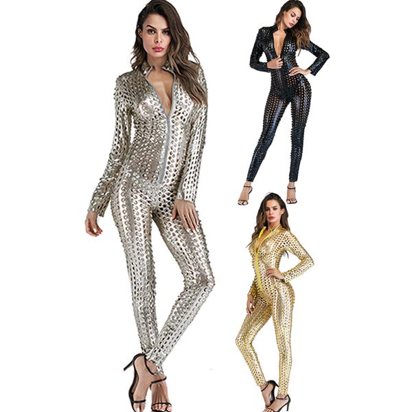 women's jumpsuits romper faux leather jumpsuit latex catsuit romper metallic bodysuit clubwear stripper playsuit 230131, Black;white
women's jumpsuits romper faux leather jumpsuit latex catsuit romper metallic bodysuit clubwear stripper playsuit 230131, Black;white
