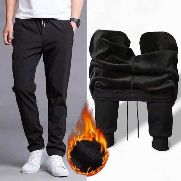 men's pants winter warm thermal trousers casual athletic fleece lined thick jogging men sport sweatpants running 230131, Black
men's pants winter warm thermal trousers casual athletic fleece lined thick jogging men sport sweatpants running 230131, Black