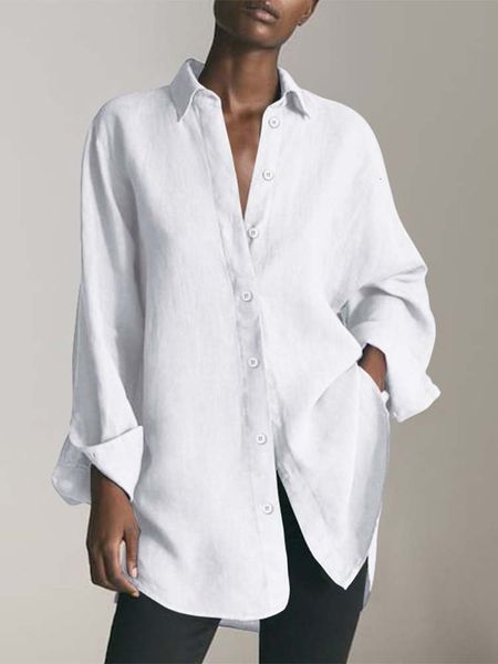 women's blouses shirts casual long sleeve solid shirts women baggy vonda ladies party tunic female blusas femininas blouses 230131, White
women's blouses shirts casual long sleeve solid shirts women baggy vonda ladies party tunic female blusas femininas blouses 230131, White