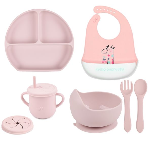 cups dishes utensils 7pcs/set baby tableware soft silicone sucker bowl plate cup bibs spoon fork sets non-slip children's feeding dishe
cups dishes utensils 7pcs/set baby tableware soft silicone sucker bowl plate cup bibs spoon fork sets non-slip children's feeding dishe