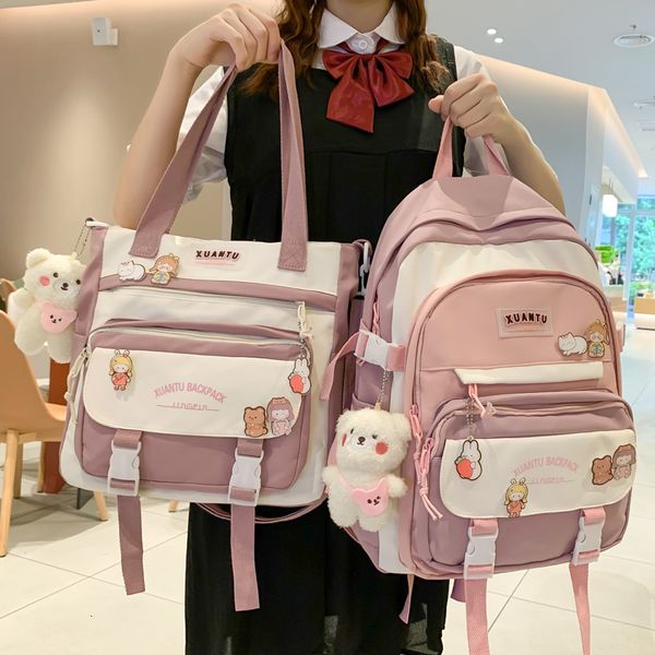 school bags harajuku high girls backpack shoulder multi pockets waterproof bag teenage kawaii mochila 230131
school bags harajuku high girls backpack shoulder multi pockets waterproof bag teenage kawaii mochila 230131