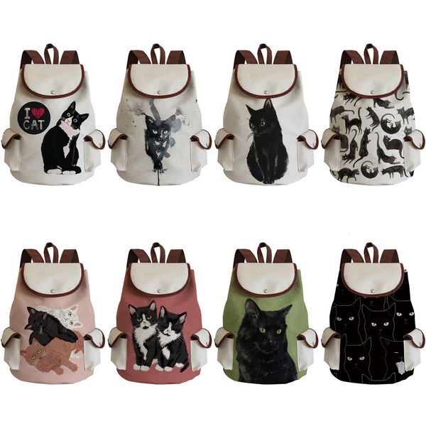 school bags large bag cartoon cat student backpack teens printed bagpack primary book girls kids custom pattern 230131
school bags large bag cartoon cat student backpack teens printed bagpack primary book girls kids custom pattern 230131