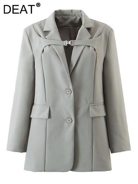 women's suits blazers deat fashion blazer deconstructed twotone metal lock notched collar suit jackets female autumn 2023 17a2813 23013, White;black
women's suits blazers deat fashion blazer deconstructed twotone metal lock notched collar suit jackets female autumn 2023 17a2813 23013, White;black