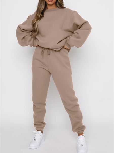 women's tracksuit two piece solid long sleeve o neck shirt casual slim pants set conjunto femenino ensemble femme 230131, Gray
women's tracksuit two piece solid long sleeve o neck shirt casual slim pants set conjunto femenino ensemble femme 230131, Gray