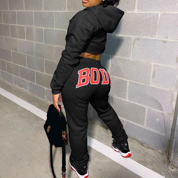 women's tracksuits autumn winter two piece set letter print women tracksuit long sleeve hooded crop sweatshirtjogger streetwear sport s, Gray
women's tracksuits autumn winter two piece set letter print women tracksuit long sleeve hooded crop sweatshirtjogger streetwear sport s, Gray