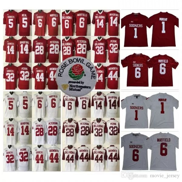 ncaa 1 kyler murray college jerseys 6 baker mayfield 14 sam bradford 28 adrian peterson 44 brian bosworth 32 samaje perine, Black;red
ncaa 1 kyler murray college jerseys 6 baker mayfield 14 sam bradford 28 adrian peterson 44 brian bosworth 32 samaje perine, Black;red