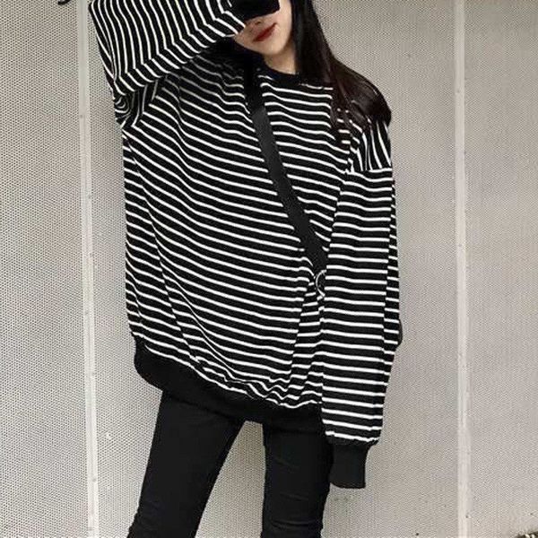 women's jackets classic simple striped long sleeve oversized streetwear female sweatshirt autumn winter fleece casual pullovers clothin, Black;brown
women's jackets classic simple striped long sleeve oversized streetwear female sweatshirt autumn winter fleece casual pullovers clothin, Black;brown