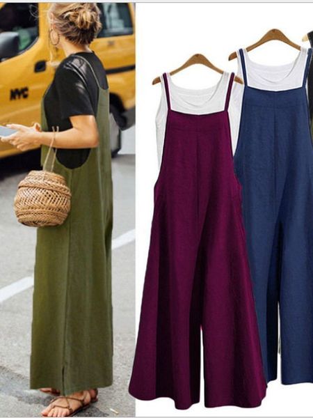 women's jumpsuits rompers woman jumpsuits spaghtti strap summer wide leggings jumpsuit solid casual sleeveless fashion loose spring lon, Black;white
women's jumpsuits rompers woman jumpsuits spaghtti strap summer wide leggings jumpsuit solid casual sleeveless fashion loose spring lon, Black;white