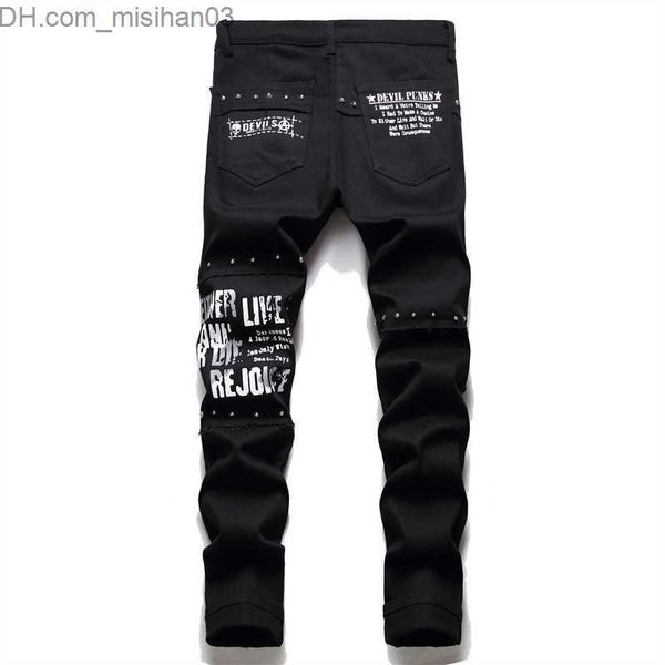 men's pants 2021 korean fashion red plaid splice punk rivet men's ultra thin jeans trousers skull letter printed hip hop chain jea, Black
men's pants 2021 korean fashion red plaid splice punk rivet men's ultra thin jeans trousers skull letter printed hip hop chain jea, Black