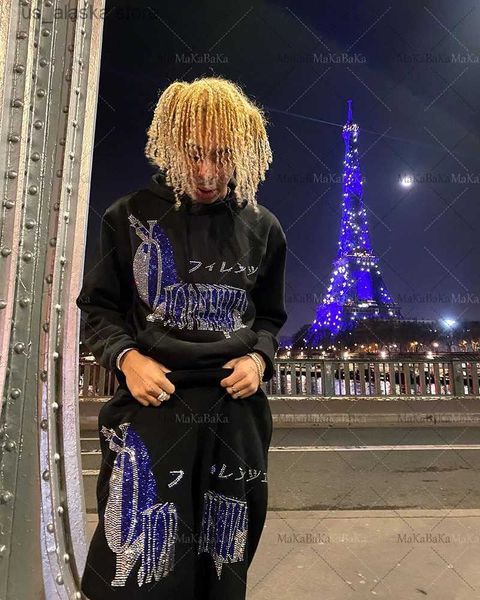 men's hoodies sweatshirts men winter clothing rhinestone punk sport jacket streetwear hip hop graphics oversized hoodies grunge sportsw, Black
men's hoodies sweatshirts men winter clothing rhinestone punk sport jacket streetwear hip hop graphics oversized hoodies grunge sportsw, Black