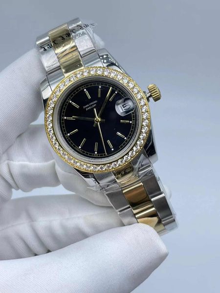 automatic mechanical 31mm ladies watches diamond bezel fashion designer womens watch full stainless steel strap party gifts dress design wom, Slivery;brown
automatic mechanical 31mm ladies watches diamond bezel fashion designer womens watch full stainless steel strap party gifts dress design wom, Slivery;brown