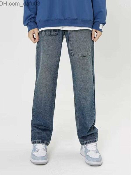 men's jeans men's jeans wide -legged loose retro blue japanese simple casual fashion soft big pocket clothing men pants z230801
men's jeans men's jeans wide -legged loose retro blue japanese simple casual fashion soft big pocket clothing men pants z230801