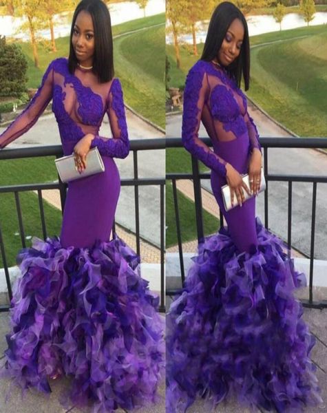 purple long sleeves mermaid prom dresses 2k17 lace appliques ruched organza evening gowns sheer back floor length formal party dre3000012, Black
purple long sleeves mermaid prom dresses 2k17 lace appliques ruched organza evening gowns sheer back floor length formal party dre3000012, Black