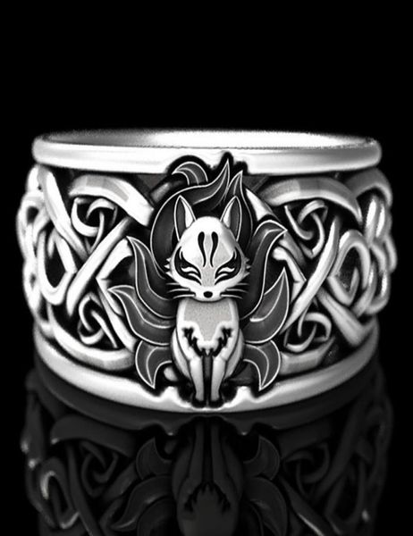 viking gothic ring vintage fine silver color nine tailed fox ring for women men steampunk party halloween jewelry gifts8619979
viking gothic ring vintage fine silver color nine tailed fox ring for women men steampunk party halloween jewelry gifts8619979