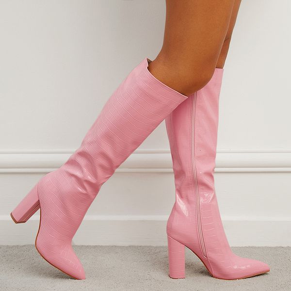 boots comemore spring autumn shoes motorcycle women pointed toe zip knee high boots fashion pink square heels party long boot 42 230801, Black
boots comemore spring autumn shoes motorcycle women pointed toe zip knee high boots fashion pink square heels party long boot 42 230801, Black