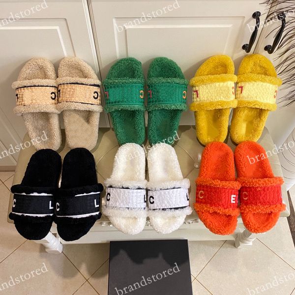 designer slippers women slides classic luxury flip flops fur fluffy furry wool winter slippers warm slipper letters lady sandals size 35-40, Black
designer slippers women slides classic luxury flip flops fur fluffy furry wool winter slippers warm slipper letters lady sandals size 35-40, Black