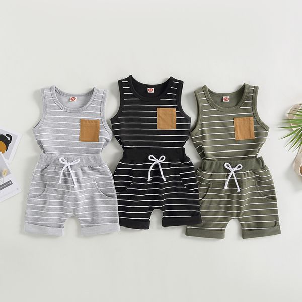 clothing sets 2023 03 01 lioraitiin 0 4years kids baby boy 2pcs summer outfits striped sleeveless tank and stretch shorts pocket set 230731, White
clothing sets 2023 03 01 lioraitiin 0 4years kids baby boy 2pcs summer outfits striped sleeveless tank and stretch shorts pocket set 230731, White