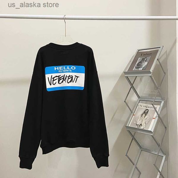 men's hoodies sweatshirts vetements men sweatshirt vtm hello my name is women long sleeve 1 1 vetements graphic printed hoodie t230731, Black
men's hoodies sweatshirts vetements men sweatshirt vtm hello my name is women long sleeve 1 1 vetements graphic printed hoodie t230731, Black