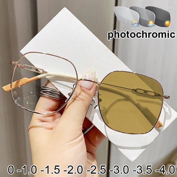 sunglasses style pochromic myopia glasses men women metal color changing eyeglasses short-sighted eyewear anti uv157, White;black
sunglasses style pochromic myopia glasses men women metal color changing eyeglasses short-sighted eyewear anti uv157, White;black